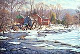 Richard Wheeler Whitney Canvas Paintings - Spring Thaw
